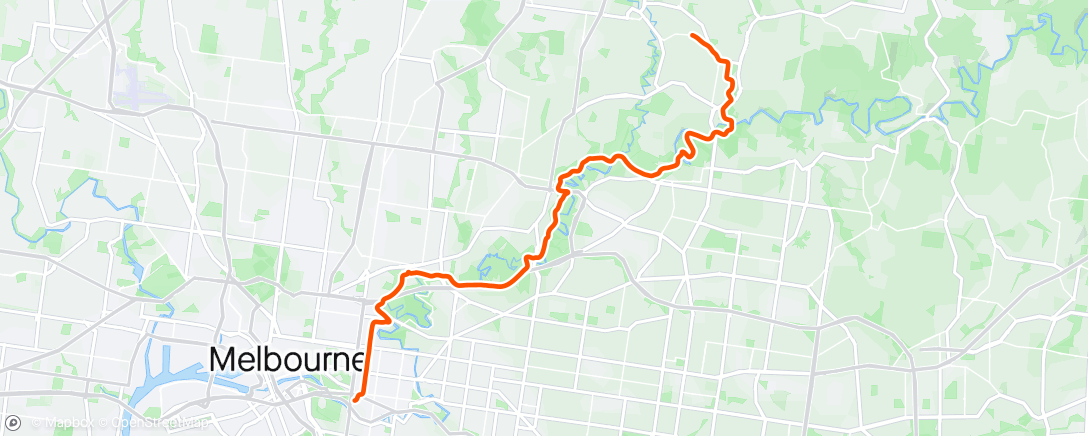 Map of the activity, Commute with bonus single track