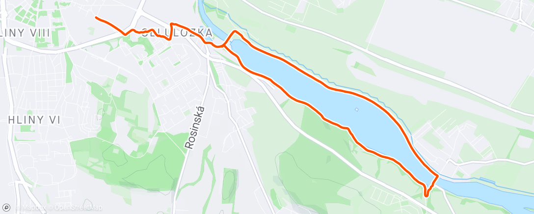 Map of the activity, Vodné dielo 🏃🌥️