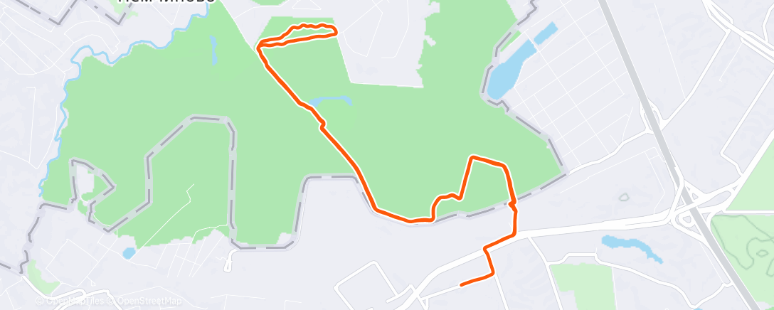 Map of the activity, Morning Run