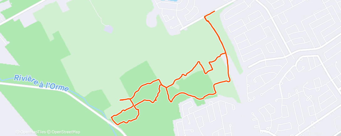 Map of the activity, Morning crunch crunch❄️