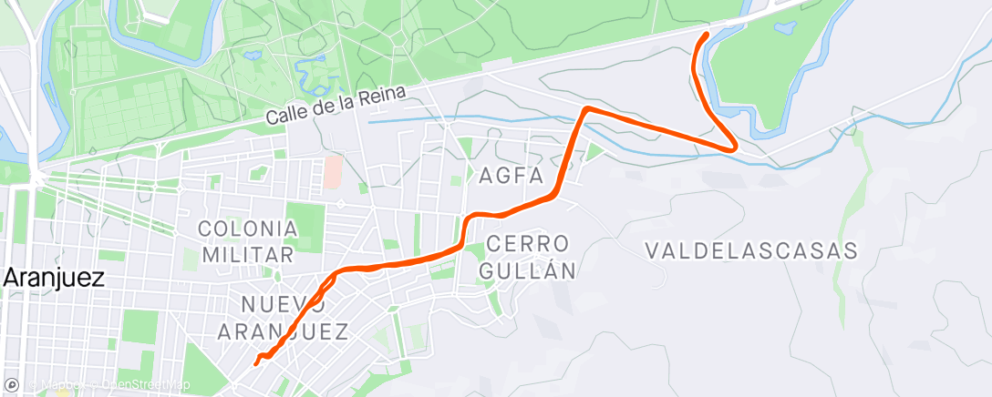 「Carrera de mañana」活動的地圖