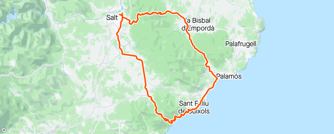 Map of the activity, Girona day 3
