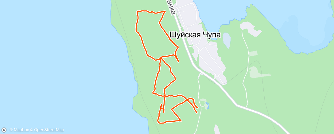 Mapa de la actividad, Трейлраннинг (день)