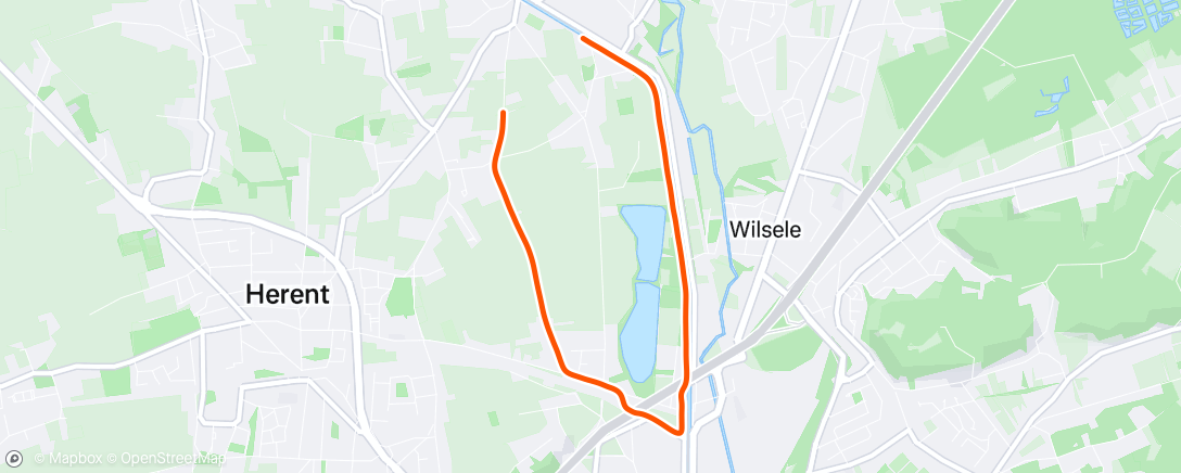 Map of the activity, Evening Run