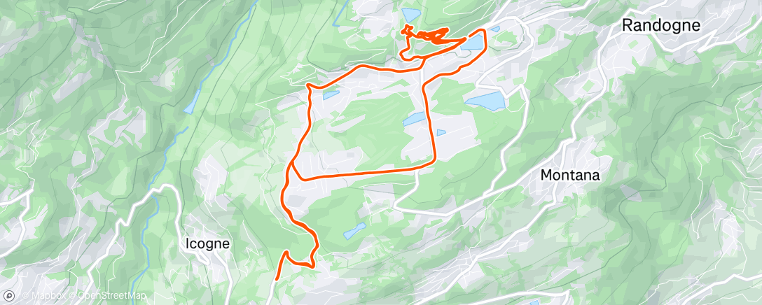 Map of the activity, Fahrt am Morgen