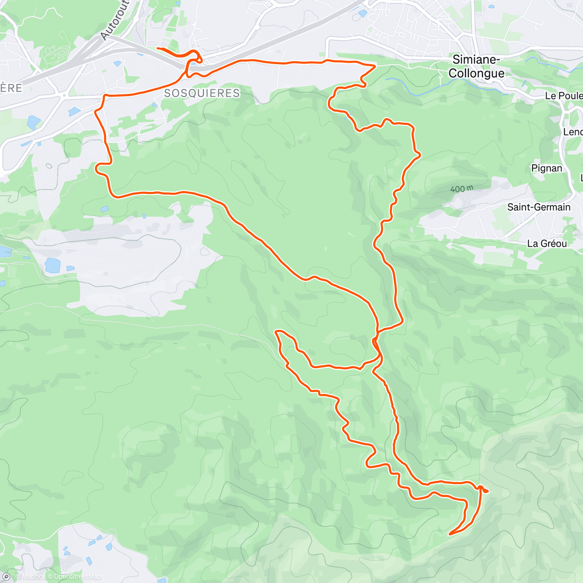 Map of the activity, Activité le midi