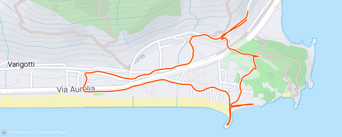 Map of the activity, Escursione serale