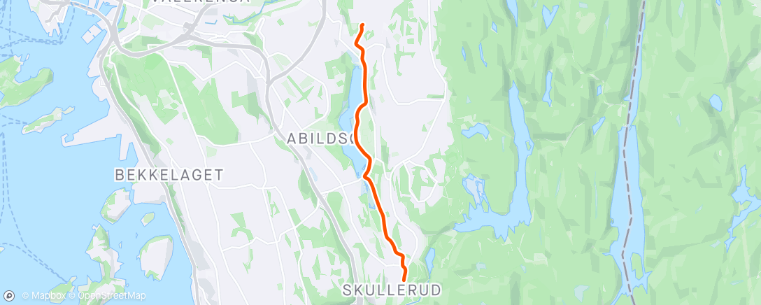 Map of the activity, Night Gravel Ride