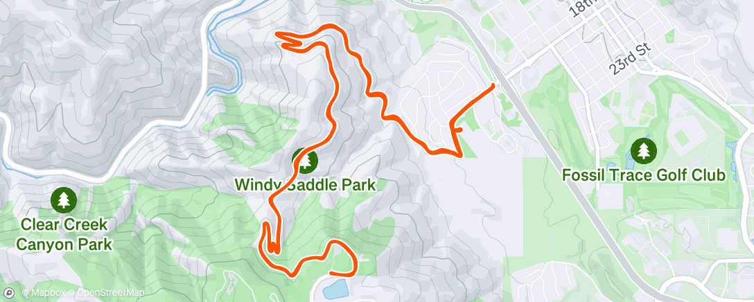 Map of the activity, Morning Ride
