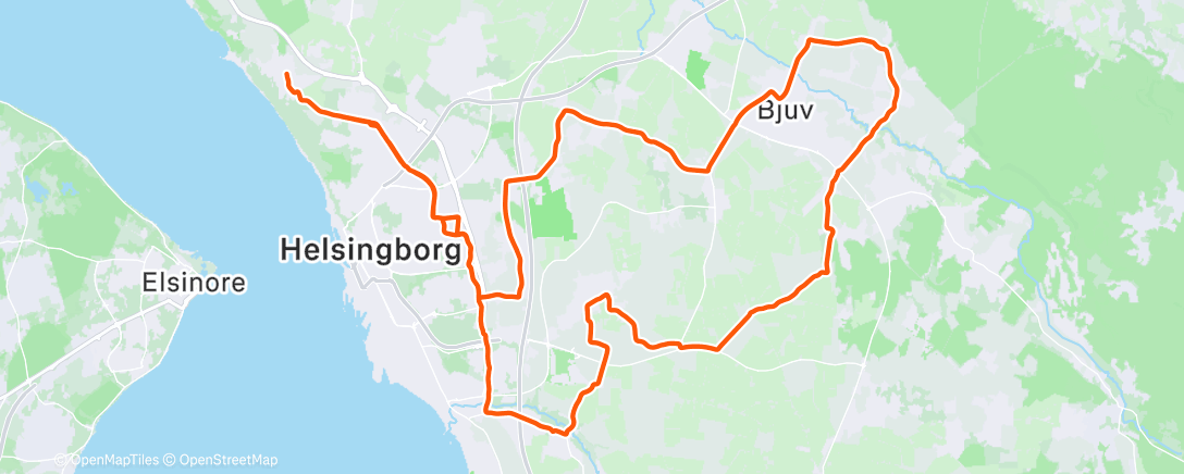 Map of the activity, Morning Ride