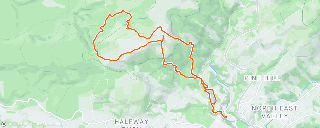 Mapa da atividade, Easy 2h trails