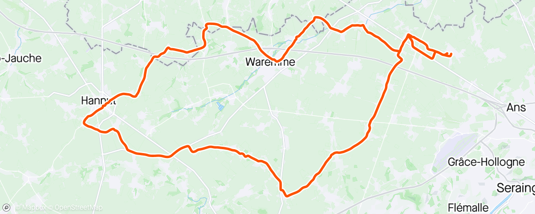 Map of the activity, Sortie Cyclo Thyssois