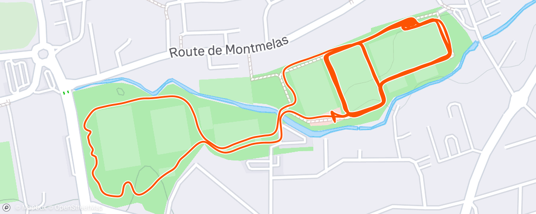 Map of the activity, Trail en soirée