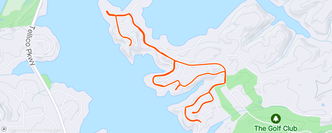 Map of the activity, Vo2 intervals