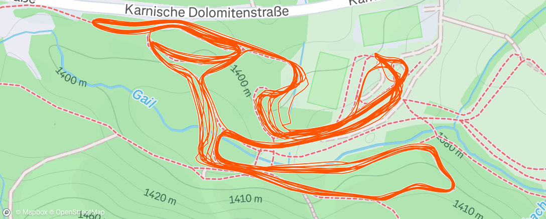 Map of the activity, Morning Nordic Ski