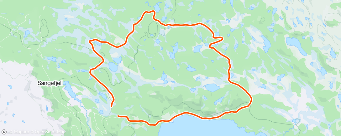 Mapa de la actividad, Lunch Nordic Ski