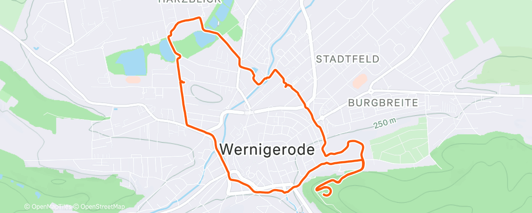 Map of the activity, Abendlauf