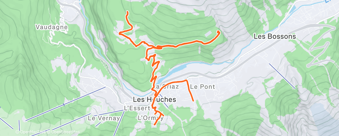 Map of the activity, Morning Trail Run