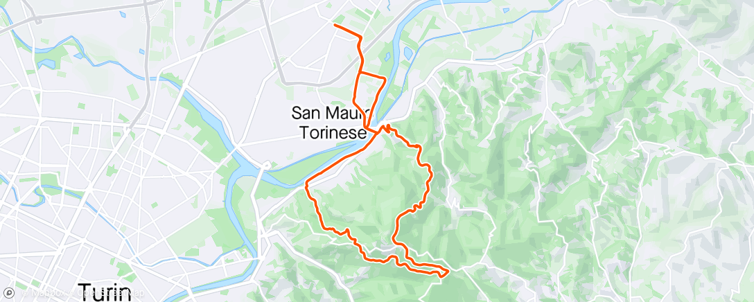 Map of the activity, Sessione di e-mountain biking all’ora di pranzo