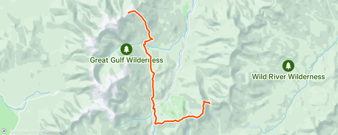 Map of the activity, Morning Hike