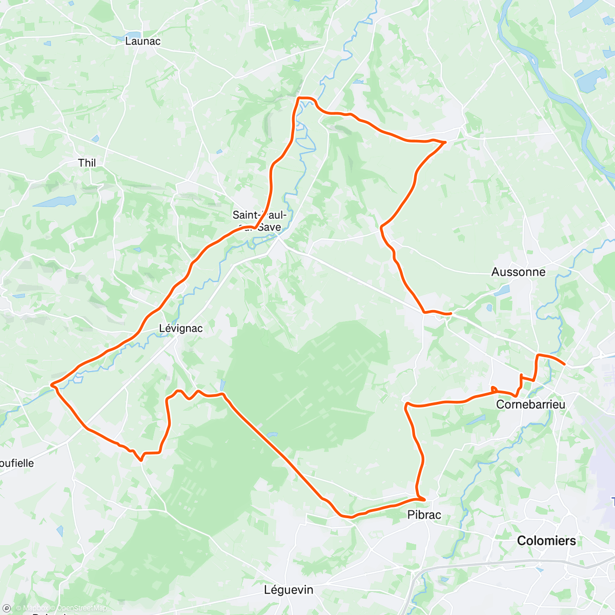 Map of the activity, Recon Lidltrek social ride