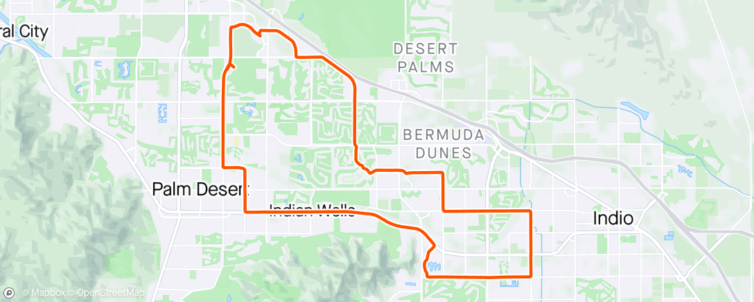 Map of the activity, Soft Pedal Sunday
