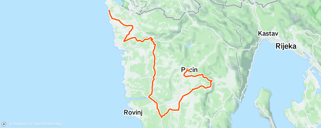 Map of the activity, Istrian spring trophy done. GC P5 🫡
