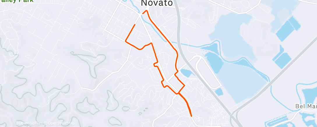 Карта физической активности (Afternoon Run)