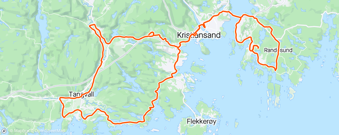 Mapa de la actividad, Traff på regnet i Søgne