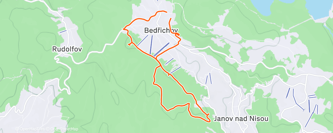 Карта физической активности (Afternoon Hike)