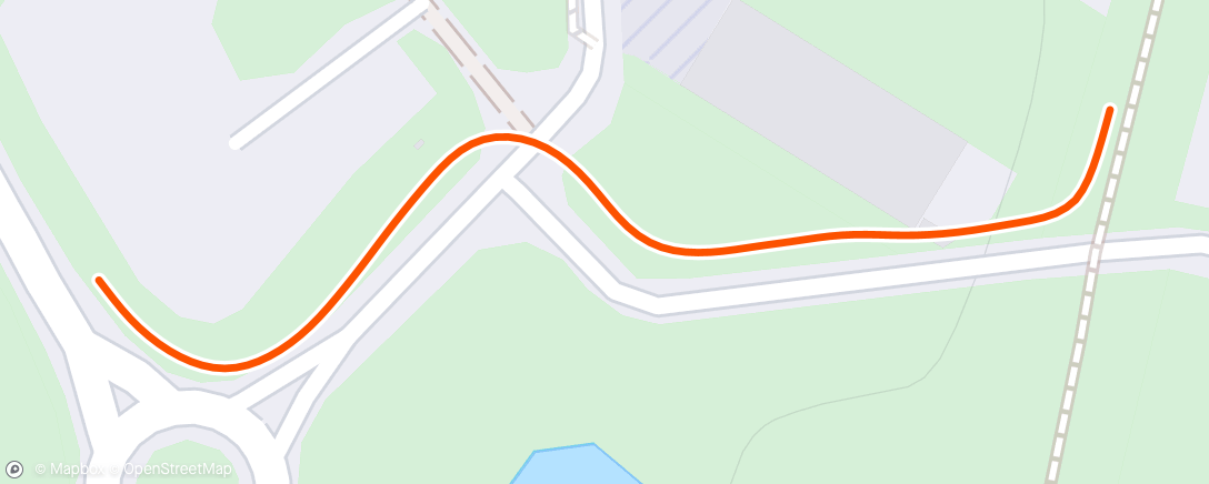 Map of the activity, Course à pied le matin