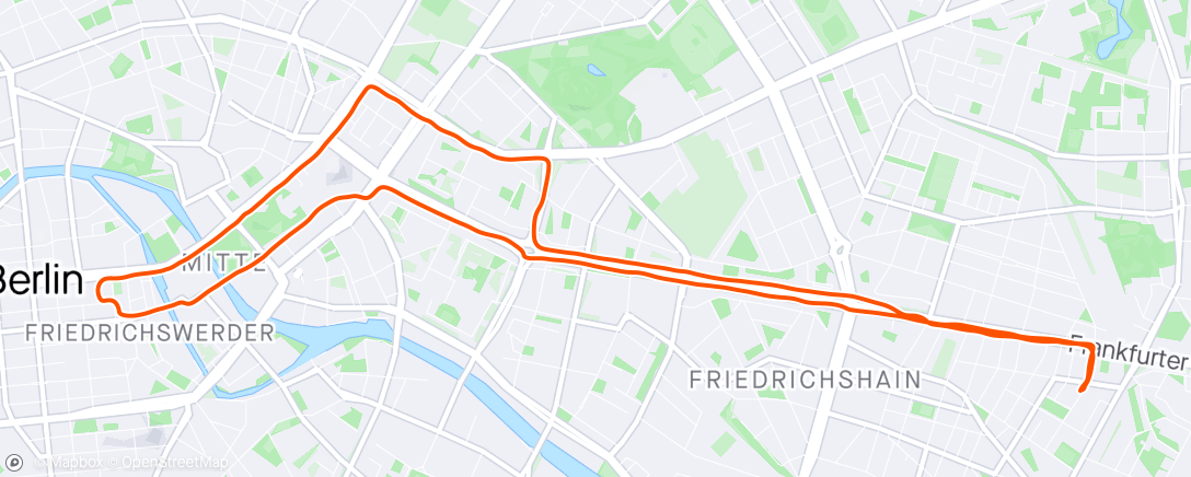 Map of the activity, Nachtloop