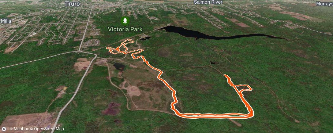 Map of the activity, Evening Mountain Bike Ride
