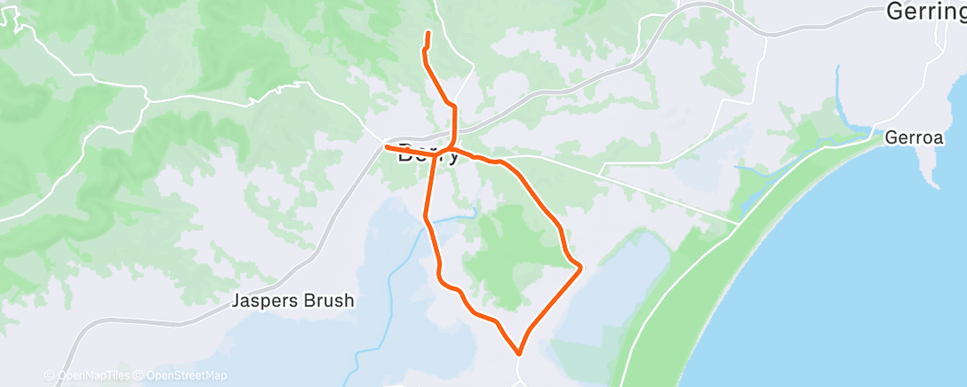 Map of the activity, Afternoon Ride