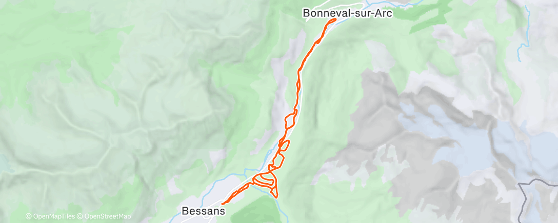 Карта физической активности (Ski nordique le midi)
