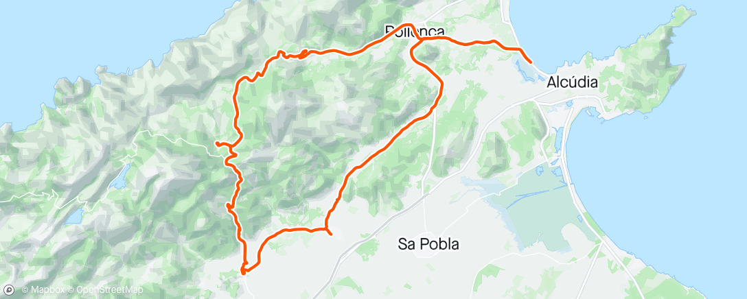 活动地图，Selva - Lluc - Pollença