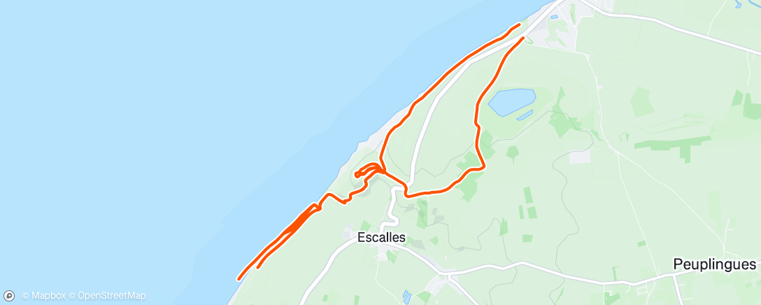 Map of the activity, Afternoon Hike