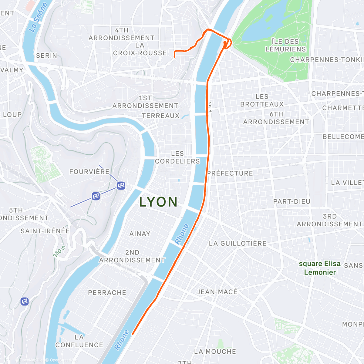 Map of the activity, Run post thèse du Duc 🎓💪🏼