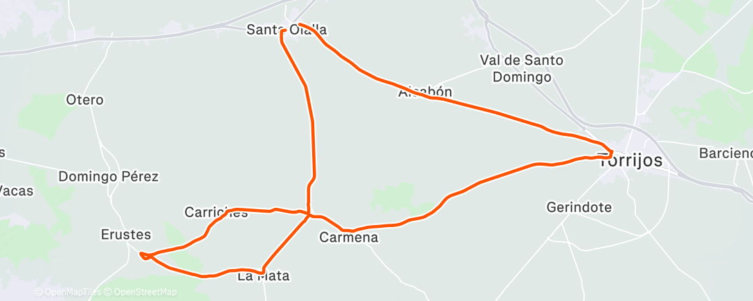 Map of the activity, ROAD la clásica al encuentro del Presidente y Zorrito