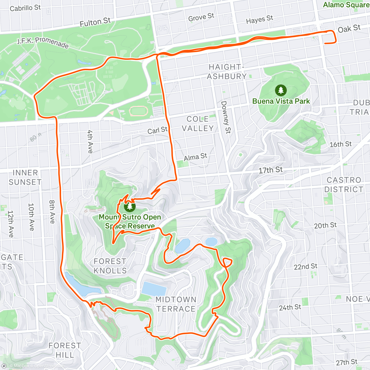 Map of the activity, Careful stepping
