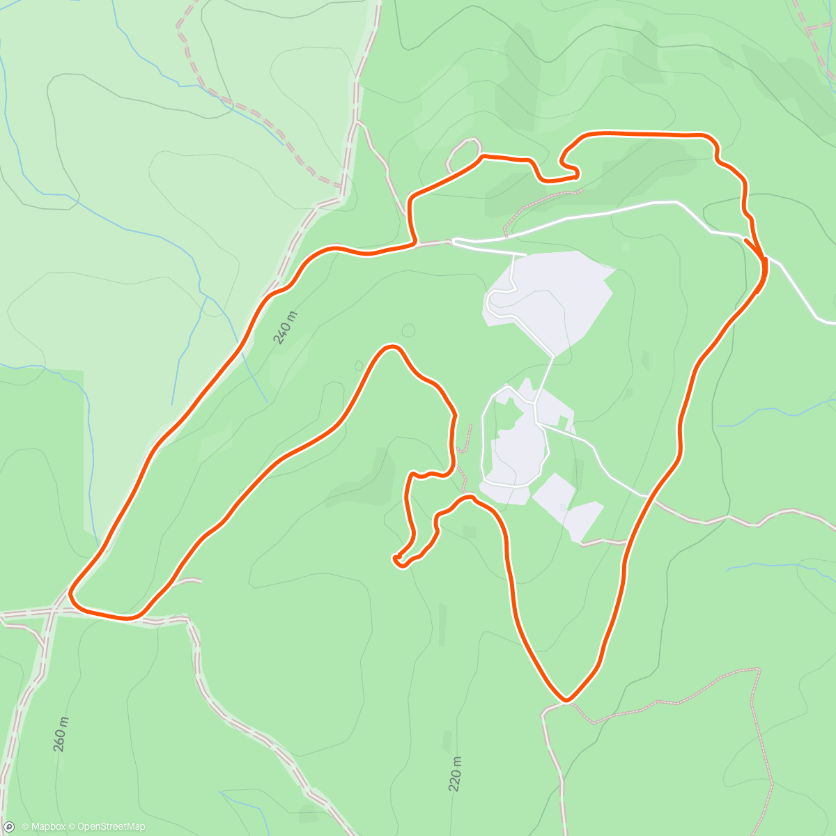 Map of the activity, Course à pied matinale