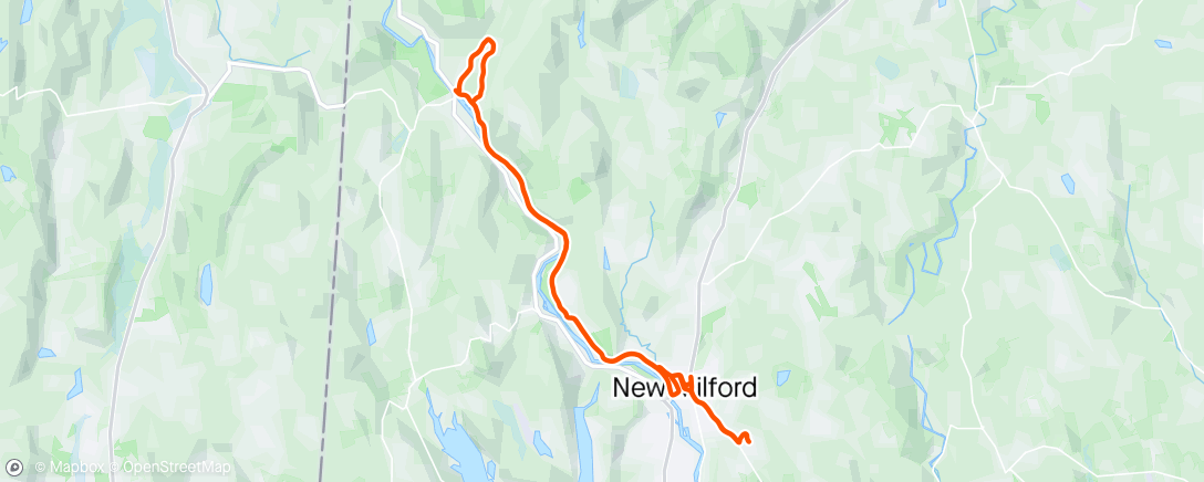 Map of the activity, Evening Ride
