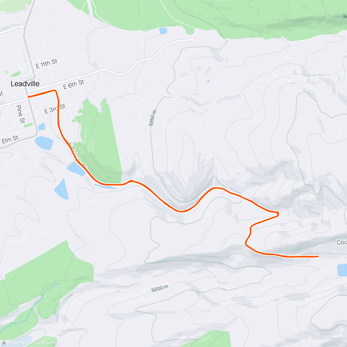 Карта физической активности (Last Downhill Interval Day 😌)