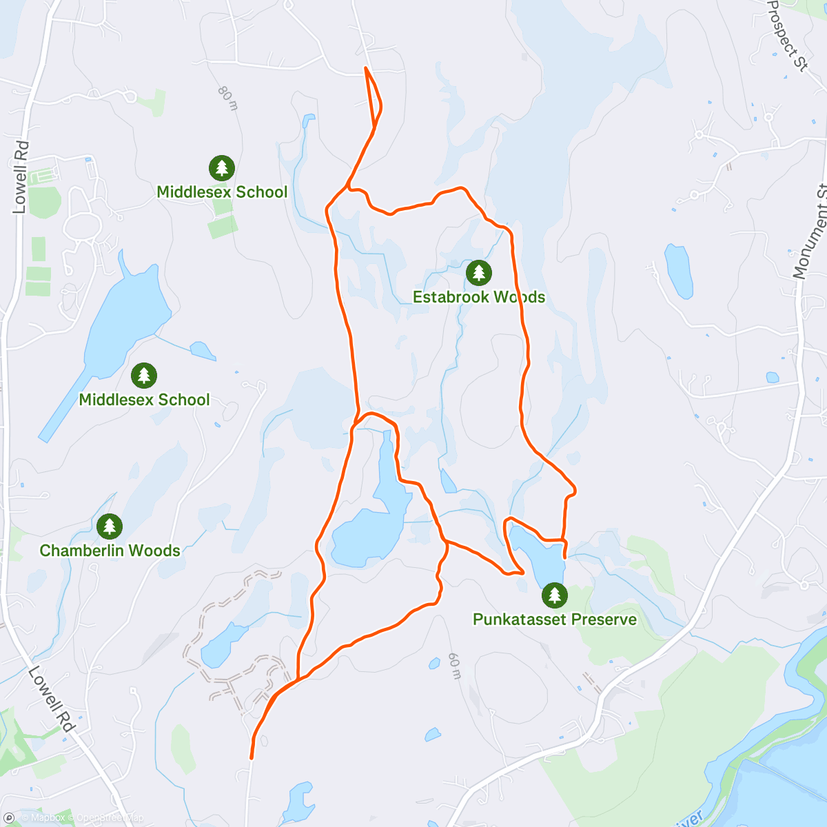 Map of the activity, “It’s the perfect texture for running”