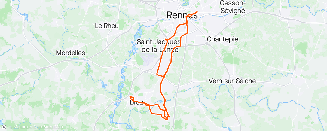 Map of the activity, Vélo 🥖🔨🦷👴💇‍♂️