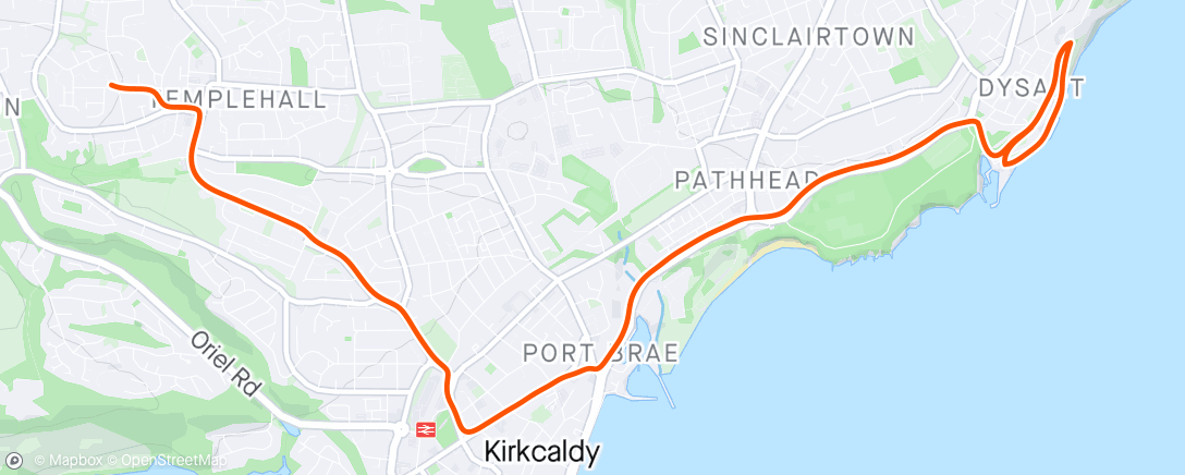 Map of the activity, Morning Run