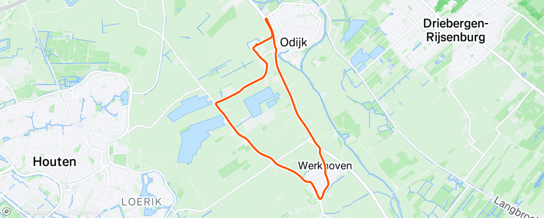 Map of the activity, Beetje uitlopen