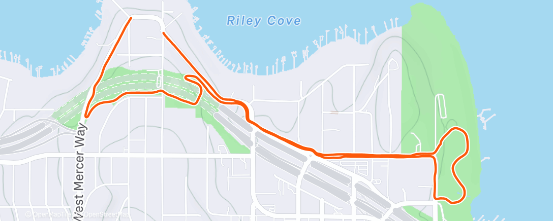 Map of the activity, Morning Run