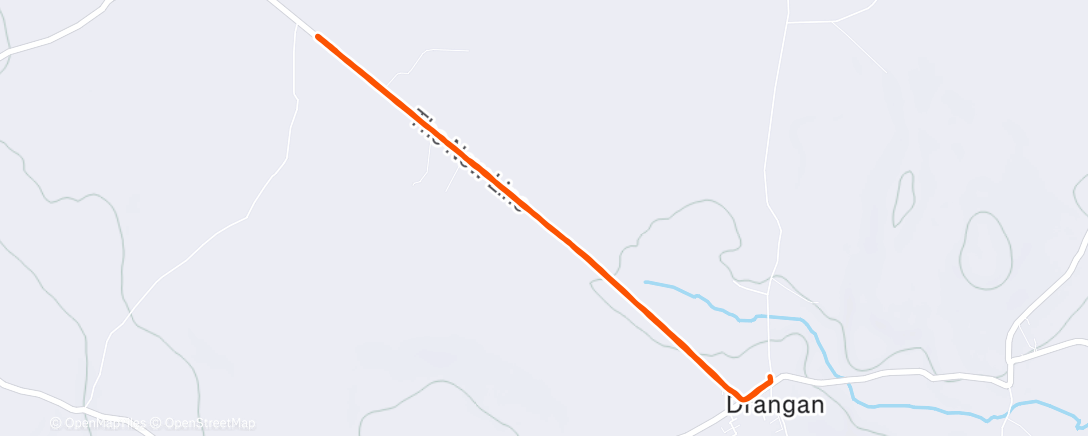 Map of the activity, Morning Walk