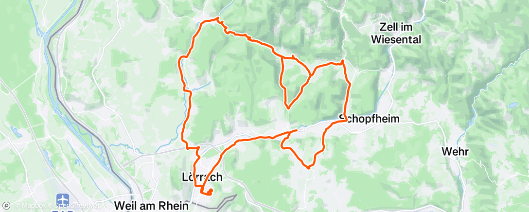 Map of the activity, Morning Ride